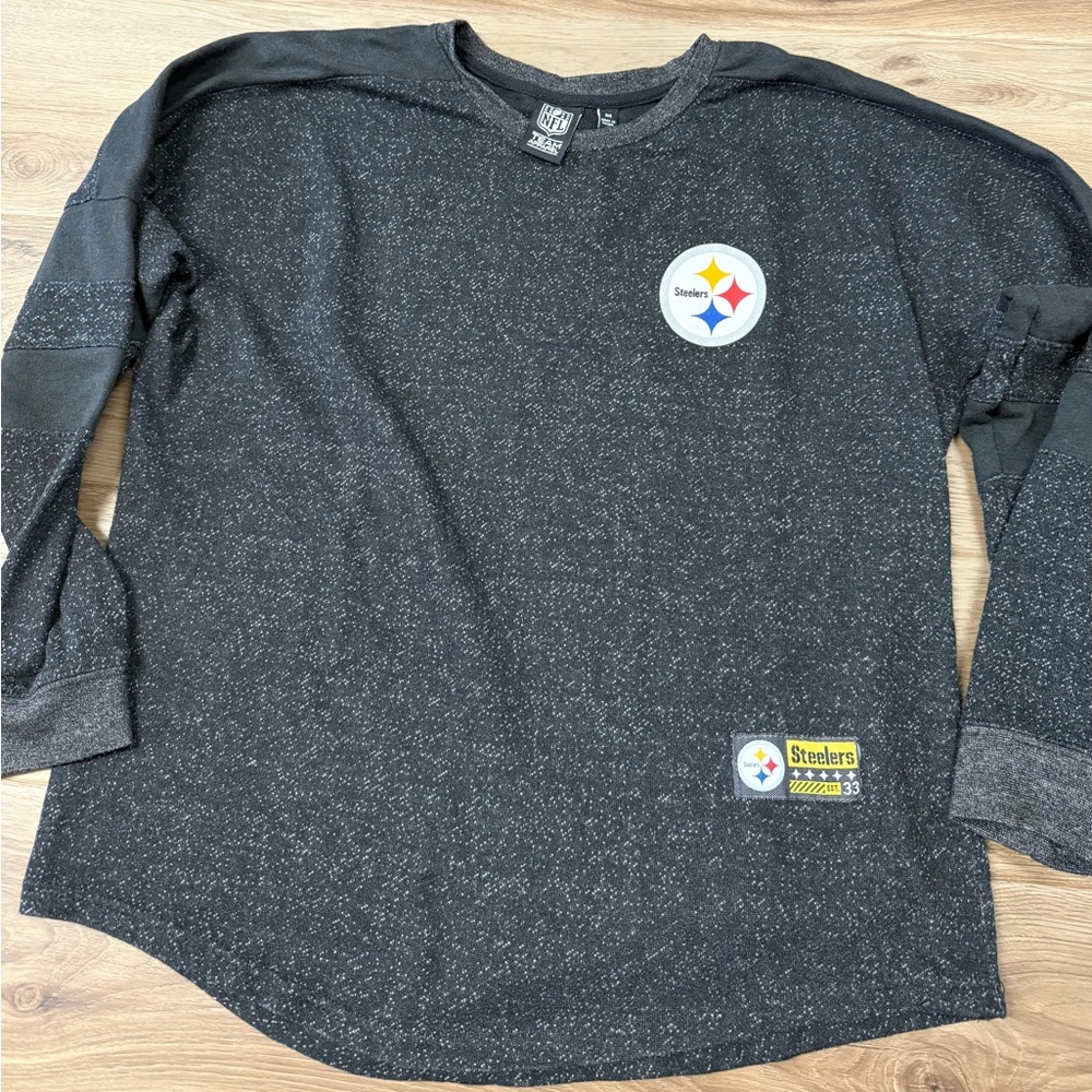 NFL Pittsburgh Steelers Black Long-Sleeve Top